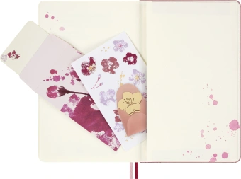 Блокнот Moleskine LIMITED EDITION САКУРА LESU09QP062BOX Large 130х210мм обложка текстиль 176стр. нелинованный твердая обложка подар.кор. розовый 2026 - купить недорого с доставкой в интернет-магазине