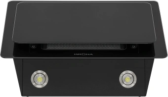 Вытяжка каминная Krona Liva 600 PB черный управление: кнопочное (1 мотор) - купить недорого с доставкой в интернет-магазине