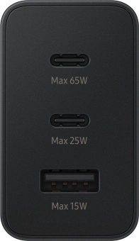 Сетевое зар./устр. Samsung EP-T6530 65W 3A (PD) USB/2xUSB Type-C для Samsung черный (EP-T6530NBEGEU) - купить недорого с доставкой в интернет-магазине