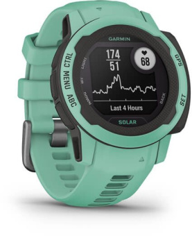 Смарт-часы Garmin Instinct 2S Solar Tactical 20мм 1.3" AMOLED корп.черный/мятный рем.мятный (010-02564-02) - купить недорого с доставкой в интернет-магазине