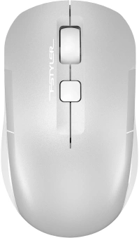 Мышь A4Tech Fstyler FB26CS Air2 серебристый/белый оптическая 2000dpi silent беспров. BT/Radio USB для ноутбука 4but (FB26CS AIR2 ICY WHITE) - купить недорого с доставкой в интернет-магазине
