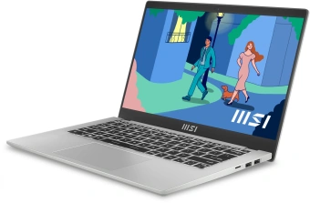 Ноутбук MSI Modern 14 C12MO-690RU Core i3 1215U 8Gb SSD256Gb Intel UHD Graphics 14" IPS FHD (1920x1080) Windows 11 Pro silver WiFi BT Cam (9S7-14J111-690) - купить недорого с доставкой в интернет-магазине