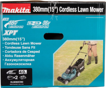 Газонокосилка роторная Makita DLM382CM2 - купить недорого с доставкой в интернет-магазине
