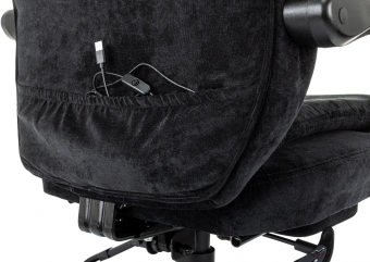 Кресло руководителя Бюрократ T-9950MSG-F Fabric черный Light-20 крестов. пластик подст.для ног - купить недорого с доставкой в интернет-магазине