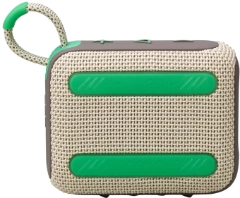 Колонка порт. JBL Go 4 бежевый/зеленый 4.2W 1.0 BT 850mAh (JBLGO4SAND) - купить недорого с доставкой в интернет-магазине
