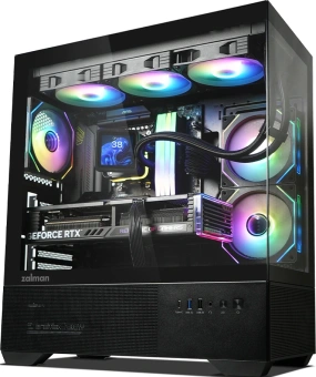 Корпус Zalman Chronix V2 черный без БП ATX 6x120mm 2x140mm 1xUSB2.0 1xUSB3.0 audio bott PSU - купить недорого с доставкой в интернет-магазине