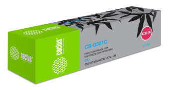 Картридж лазерный Cactus 44973543 CS-O301C 44973543 голубой (1500стр.) для Oki C301/321 - купить недорого с доставкой в интернет-магазине