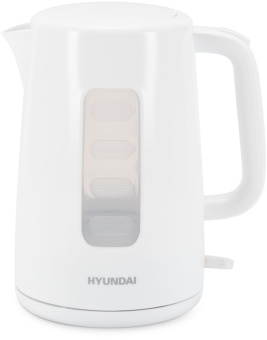 Чайник электрический Hyundai HYK-P3501 2.5л. 2200Вт белый корпус: пластик - купить недорого с доставкой в интернет-магазине