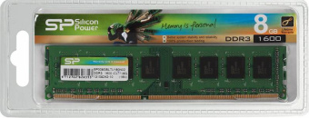 Память DDR3 8Gb 1600MHz Silicon Power SP008GBLTU160N02 RTL PC3-12800 CL11 DIMM 240-pin 1.5В - купить недорого с доставкой в интернет-магазине