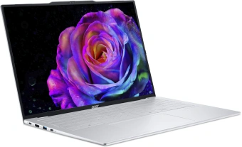Ноутбук Acer Swift Air 16 SFA16-61M-R88D Ryzen AI 7 345 16Gb SSD512Gb AMD Radeon 16" OLED WUXGA (1920x1200) без ОС silver WiFi BT Cam (NX.DJACD.002) - купить недорого с доставкой в интернет-магазине