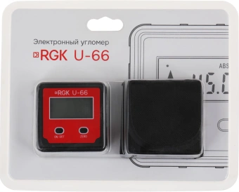 Уровень RGK U-66 электронный магнит. черный/красный (776080) - купить недорого с доставкой в интернет-магазине