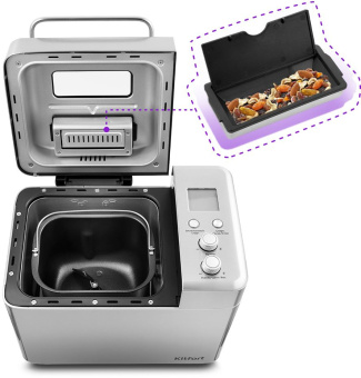 Хлебопечь Kitfort КТ-304 550Вт серебристый - купить недорого с доставкой в интернет-магазине