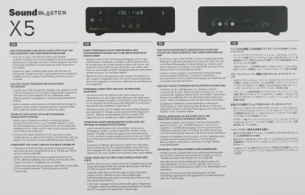 Звуковая карта Creative USB Sound Blaster X5 (Cirrus Logic CS43198) 5.1 Ret - купить недорого с доставкой в интернет-магазине