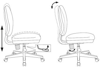 Кресло детское Бюрократ CH-W213 оранжевый TW-96-1 крестов. пластик пластик белый - купить недорого с доставкой в интернет-магазине