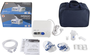Ингалятор Omron NE-C28 Plus (NE-C28P-RU) компрессорный стационарный белый - купить недорого с доставкой в интернет-магазине