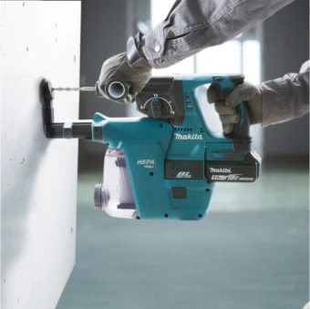 Перфоратор Makita DHR242RT патрон:SDS-plus уд.:2.4Дж аккум. (кейс в комплекте) - купить недорого с доставкой в интернет-магазине