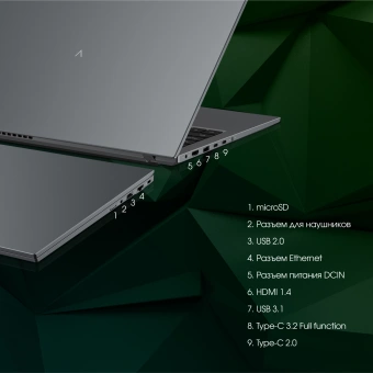 Ноутбук Digma Pro Fortis M Core i5 1235U 16Gb SSD512Gb Intel Iris Xe graphics 14.1" IPS FHD (1920x1080) Windows 11 Pro grey WiFi BT Cam 4000mAh (DN14P5-ADXW03) - купить недорого с доставкой в интернет-магазине