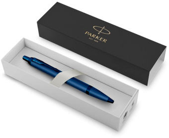 Ручка шариков. Parker IM Monochrome K328 (CW2172966) Blue PVD M син. черн. подар.кор. - купить недорого с доставкой в интернет-магазине