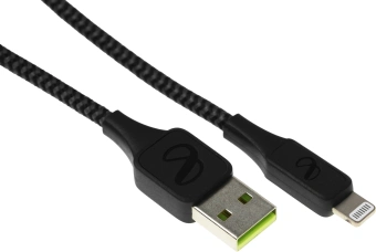 Кабель InfinityLab ILINCATLBLK USB (m)-Lightning (m) 1.5м черный коробка (упак.:1шт) - купить недорого с доставкой в интернет-магазине