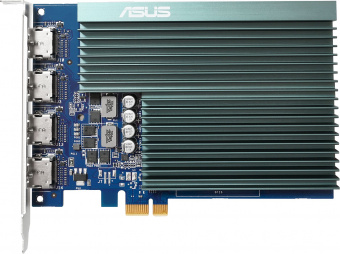 Видеокарта Asus PCI-E GT730-4H-SL-2GD5 NVIDIA GeForce GT 730 2048Mb 64 GDDR5 902/5010 HDMIx4 HDCP Ret - купить недорого с доставкой в интернет-магазине