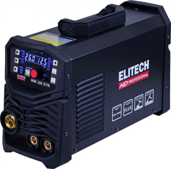 Сварочный аппарат Elitech WM 200 SYN инвертор ММА/TIG MIG/MAG 4.6кВт - купить недорого с доставкой в интернет-магазине