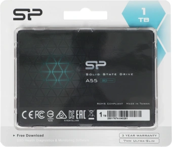 Накопитель SSD Silicon Power SATA-III 1TB SP001TBSS3A55S25 Ace A55 2.5" - купить недорого с доставкой в интернет-магазине