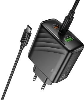 Сетевое зар./устр. Hoco CS26A Article 45W 3A (PD+QC) черный (PD45W) - купить недорого с доставкой в интернет-магазине