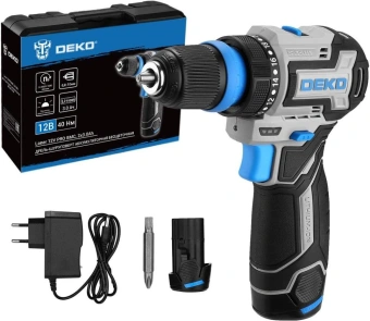 Дрель-шуруповерт Deko Loner 12V Pro аккум. патрон:быстрозажимной (кейс в комплекте) (085-1122) - купить недорого с доставкой в интернет-магазине