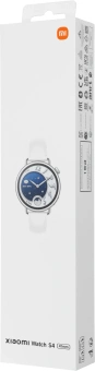 Смарт-часы Xiaomi Watch S4 41мм 1.32" AMOLED корп.серебристый рем.белый разм.брасл.:120-190 мм (BHR07VUGL) - купить недорого с доставкой в интернет-магазине