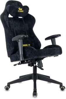 Кресло игровое Zombie 51 черный Light-20 крестов. пластик - купить недорого с доставкой в интернет-магазине