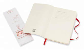Блокнот Moleskine CLASSIC SOFT QP611F2 Pocket 90x140мм 192стр. линейка мягкая обложка красный - купить недорого с доставкой в интернет-магазине