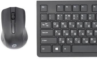 Клавиатура + мышь Оклик 250M клав:черный мышь:черный USB беспроводная slim (997834) - купить недорого с доставкой в интернет-магазине