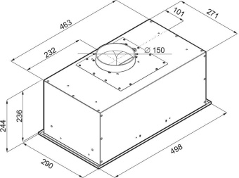 Вытяжка встраиваемая Maunfeld Crosby Power 50 белый управление: кнопочное (1 мотор) - купить недорого с доставкой в интернет-магазине
