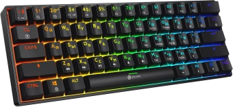 Клавиатура Оклик K713X механическая черный USB Multimedia for gamer LED - цена, купить или заказать с доставкой в интернет-магазине Клавиатура Оклик K713X механическая черный USB Multimedia for gamer LED - купить недорого с доставкой в интернет-магазине