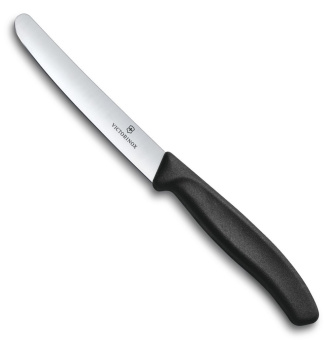 Нож кухонный Victorinox Swiss Classic (6.7803) стальной для овощей лезв.110мм прямая заточка черный - купить недорого с доставкой в интернет-магазине