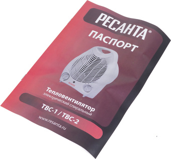 Тепловентилятор Ресанта ТВС-1 2000Вт белый - купить недорого с доставкой в интернет-магазине