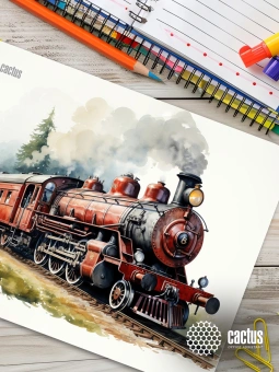 Коврик для мыши Cactus Locomotive рисунок 400x300x3мм (CS-MP-PRO17XL) - купить недорого с доставкой в интернет-магазине