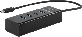 Разветвитель USB-C Digma DHUB-4USB-C-3.0 4порт. черный - купить недорого с доставкой в интернет-магазине