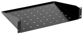 Полка стационарная ITK RS05-350P-R 2U нагр.:30кг. 19" 350мм черный (упак.:1шт) - купить недорого с доставкой в интернет-магазине