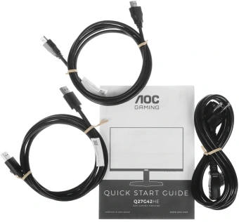 Монитор AOC 27" Q27G42HE черный IPS LED 16:9 HDMI матовая 350cd 178гр/178гр 2560x1440 200Hz G-Sync DP Quad 2K (1440p) 4.87кг - купить недорого с доставкой в интернет-магазине