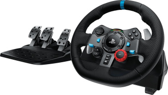 Руль Logitech G29 Driving Force Racing 14кноп. (с педалями) черный - купить недорого с доставкой в интернет-магазине