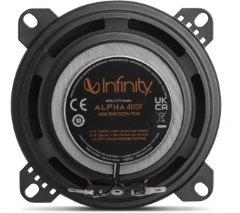 Колонки автомобильные Infinity Alpha 403F (без решетки) 320Вт 88дБ 4Ом 10см (4дюйм) (ком.:2кол.) коаксиальные трехполосные - купить недорого с доставкой в интернет-магазине