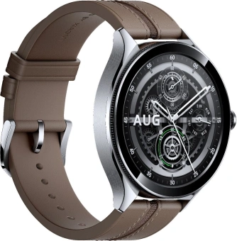 Смарт-часы Xiaomi Watch 2 Pro 46мм 1.43" AMOLED корп.серебристый рем.коричневый разм.брасл.:135-205мм (BHR7210GL) - купить недорого с доставкой в интернет-магазине