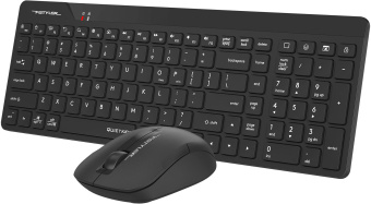 Клавиатура + мышь A4Tech Fstyler FG2300 Air клав:черный мышь:черный USB беспроводная slim (FG2300 AIR BLACK) - купить недорого с доставкой в интернет-магазине
