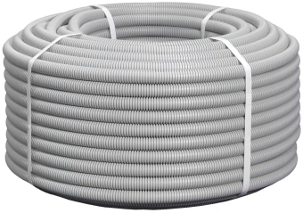 Труба гофр. гибкая ПВХ NTSS NTSS-TGS32 внеш.D=32мм 25м сер. - купить недорого с доставкой в интернет-магазине