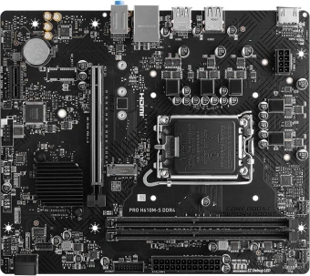 Материнская плата MSI PRO H610M-S DDR4 Soc-1700 Intel H610 2xDDR4 mATX AC`97 8ch(7.1) GbLAN+HDMI - купить недорого с доставкой в интернет-магазине
