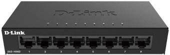 Коммутатор D-Link DGS-1008D/K2A 8x1Гбит/с неуправляемый - купить недорого с доставкой в интернет-магазине