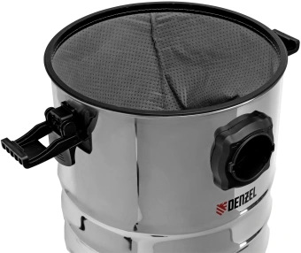 Строительный пылесос Denzel RVC30 1400Вт (уборка: сухая/влажная/выдув/сбор воды) серебристый - купить недорого с доставкой в интернет-магазине