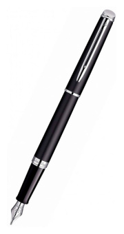 Ручка перьев. Waterman Hemisphere (CWS0920810) Matte Black CT F сталь нержавеющая подар.кор. - купить недорого с доставкой в интернет-магазине