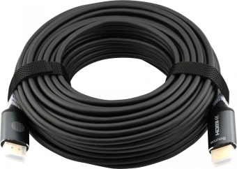 Кабель аудио-видео Cactus CS-HDMI-AOC-2-20 HDMI (m)/HDMI (m) 20м. позолоч.конт. черный - купить недорого с доставкой в интернет-магазине